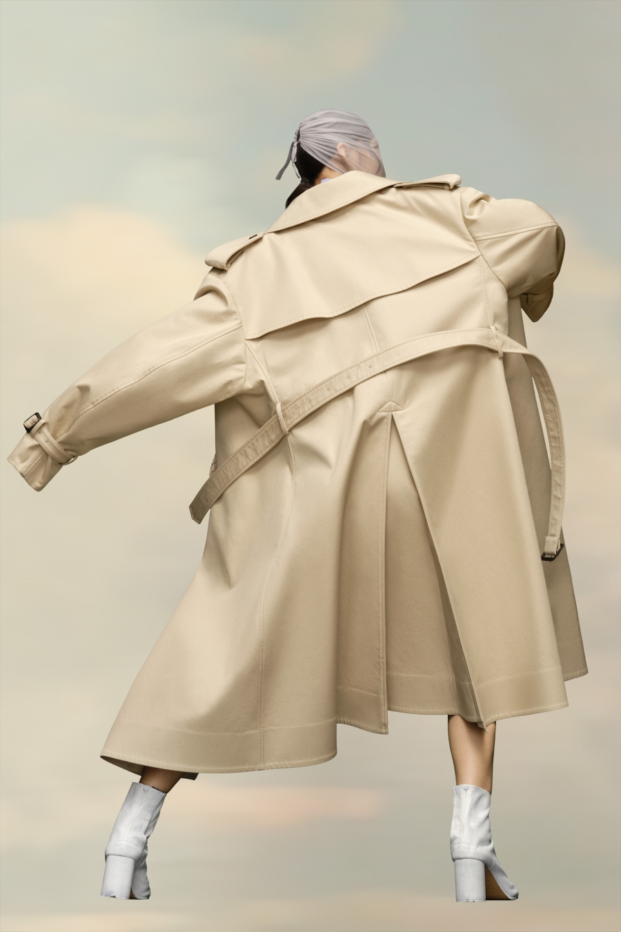 Abrigos Maison Margiela Algodon Trench Mujer Marrom | 903271KSZ