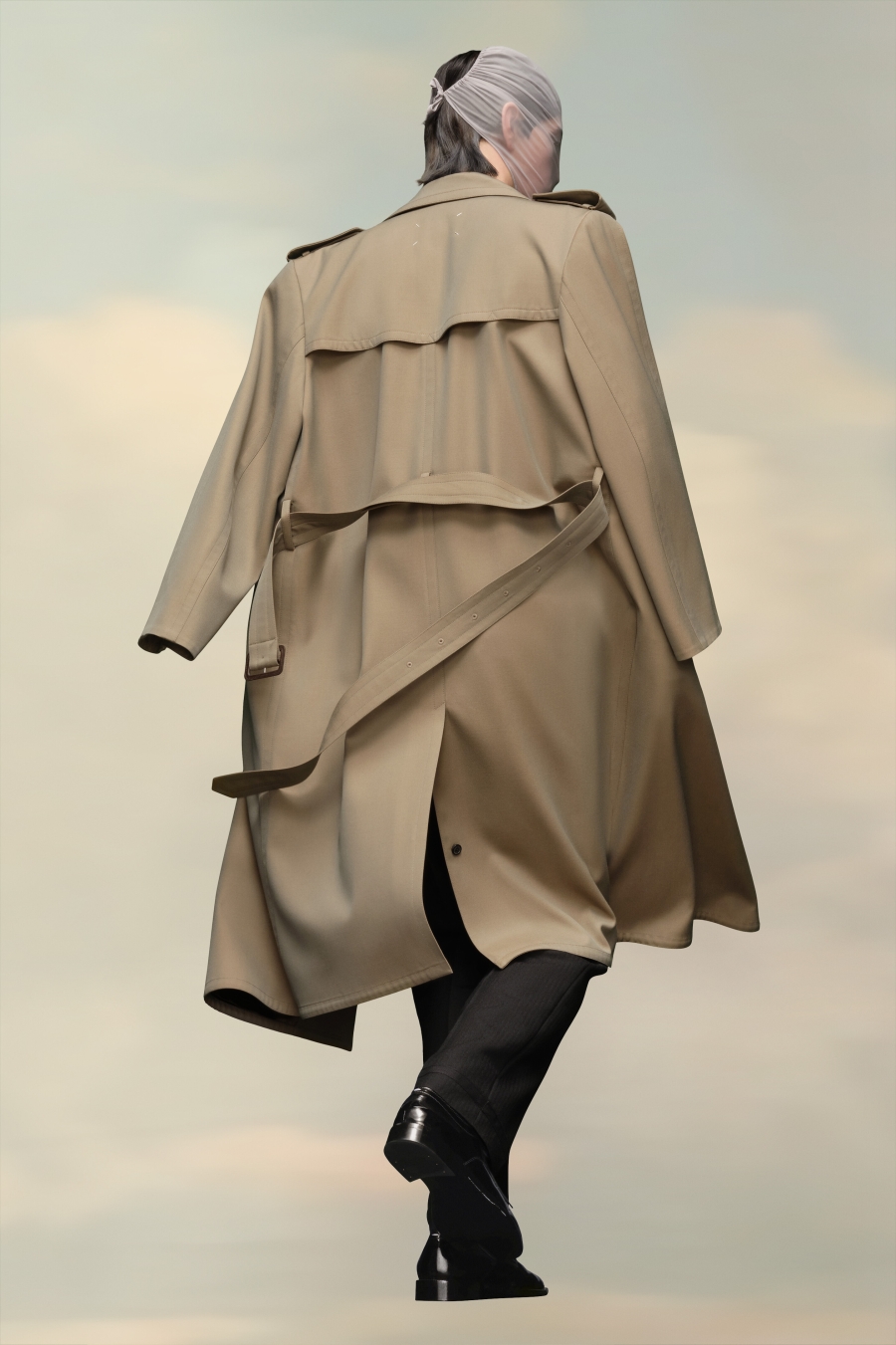 Abrigos Maison Margiela Belted Trench Hombre Marrom | 174853TUS