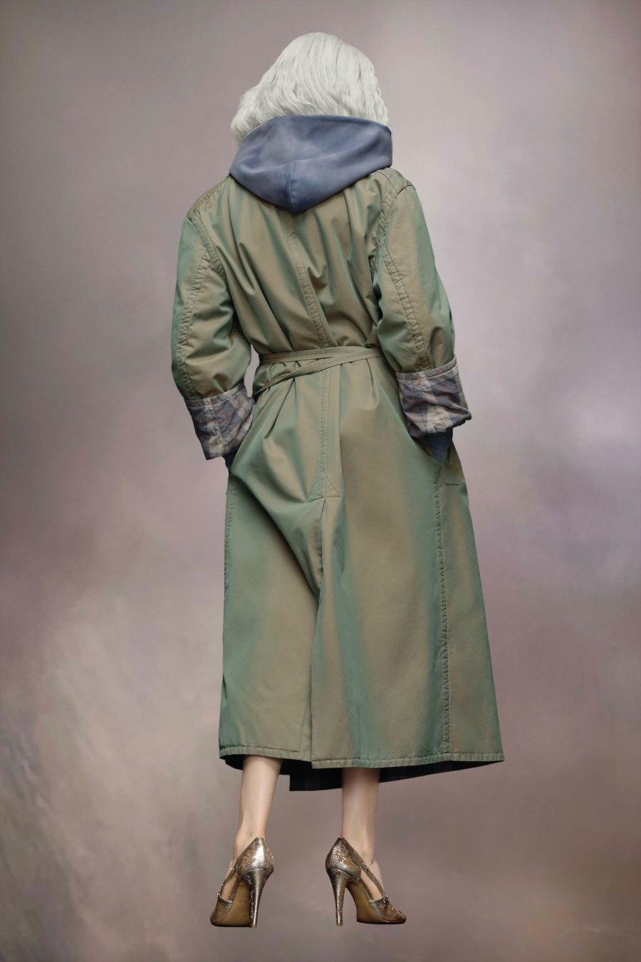 Abrigos Maison Margiela Reversible Tonic Algodon Trench Mujer Verde Oliva | 871034IQS