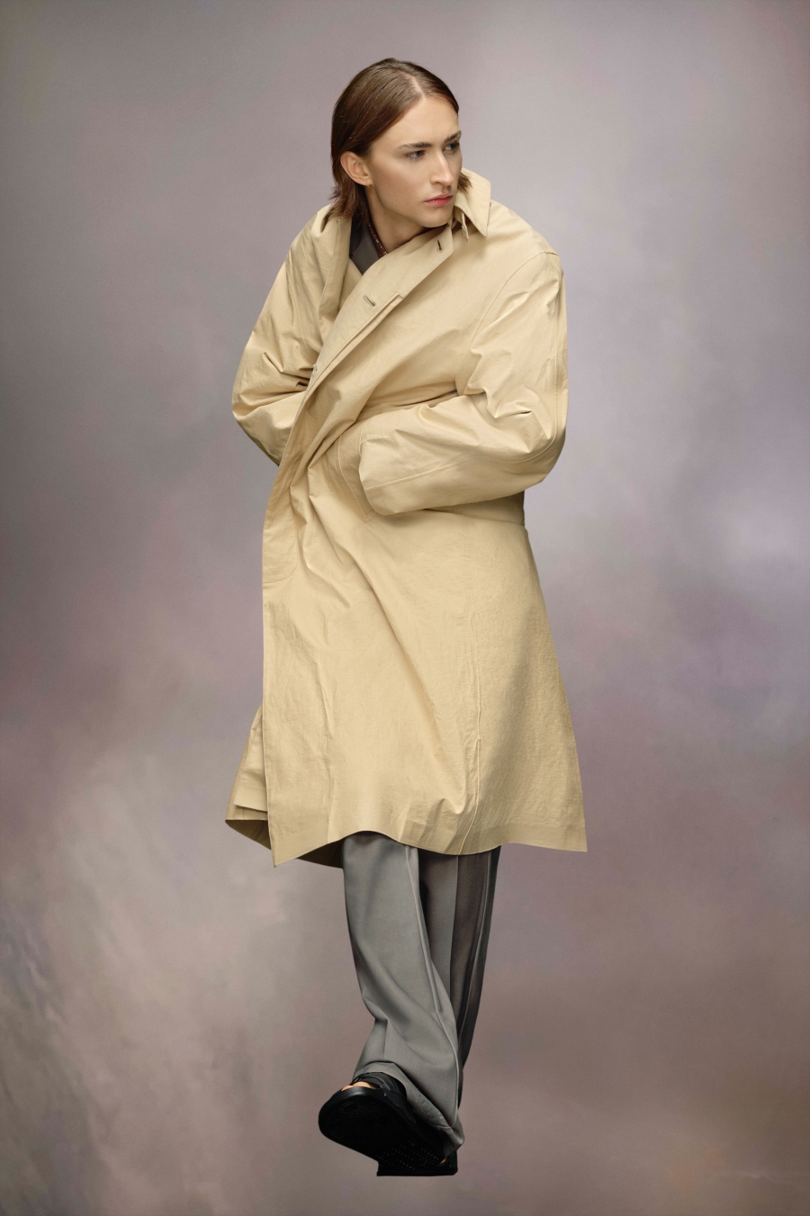 Abrigos Maison Margiela Utility Algodon Trench Hombre Banana | 584679HAC