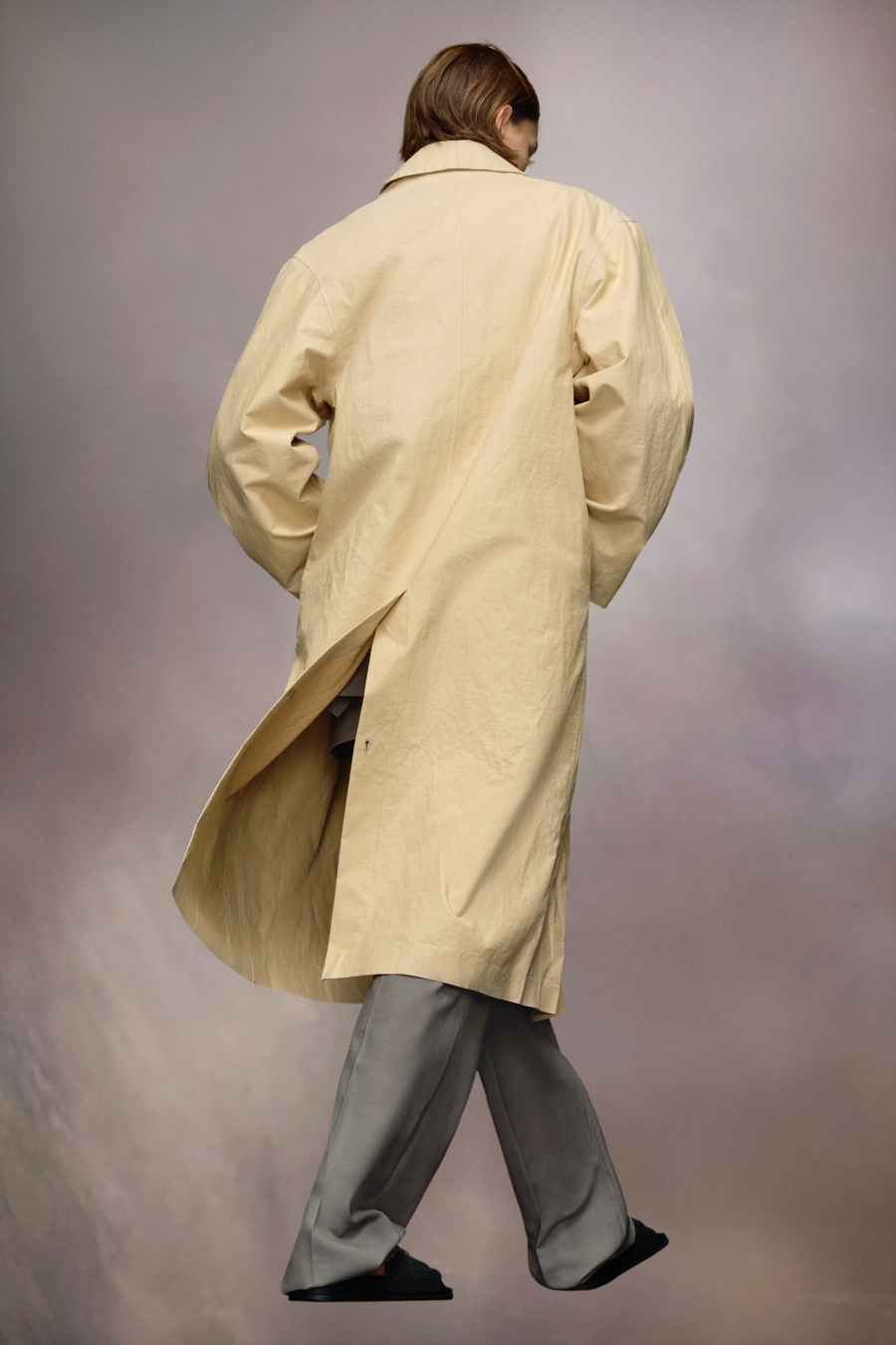 Abrigos Maison Margiela Utility Algodon Trench Mujer Banana | 804153ZGM