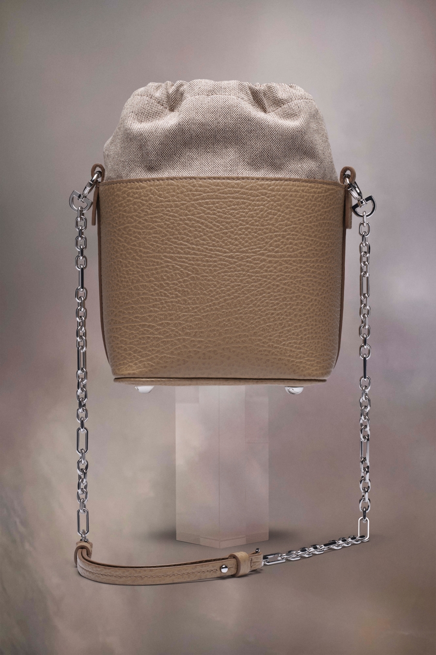 Bolsa De Hombro Maison Margiela 5ac Bucket Small Mujer Blancos | 148597UGV