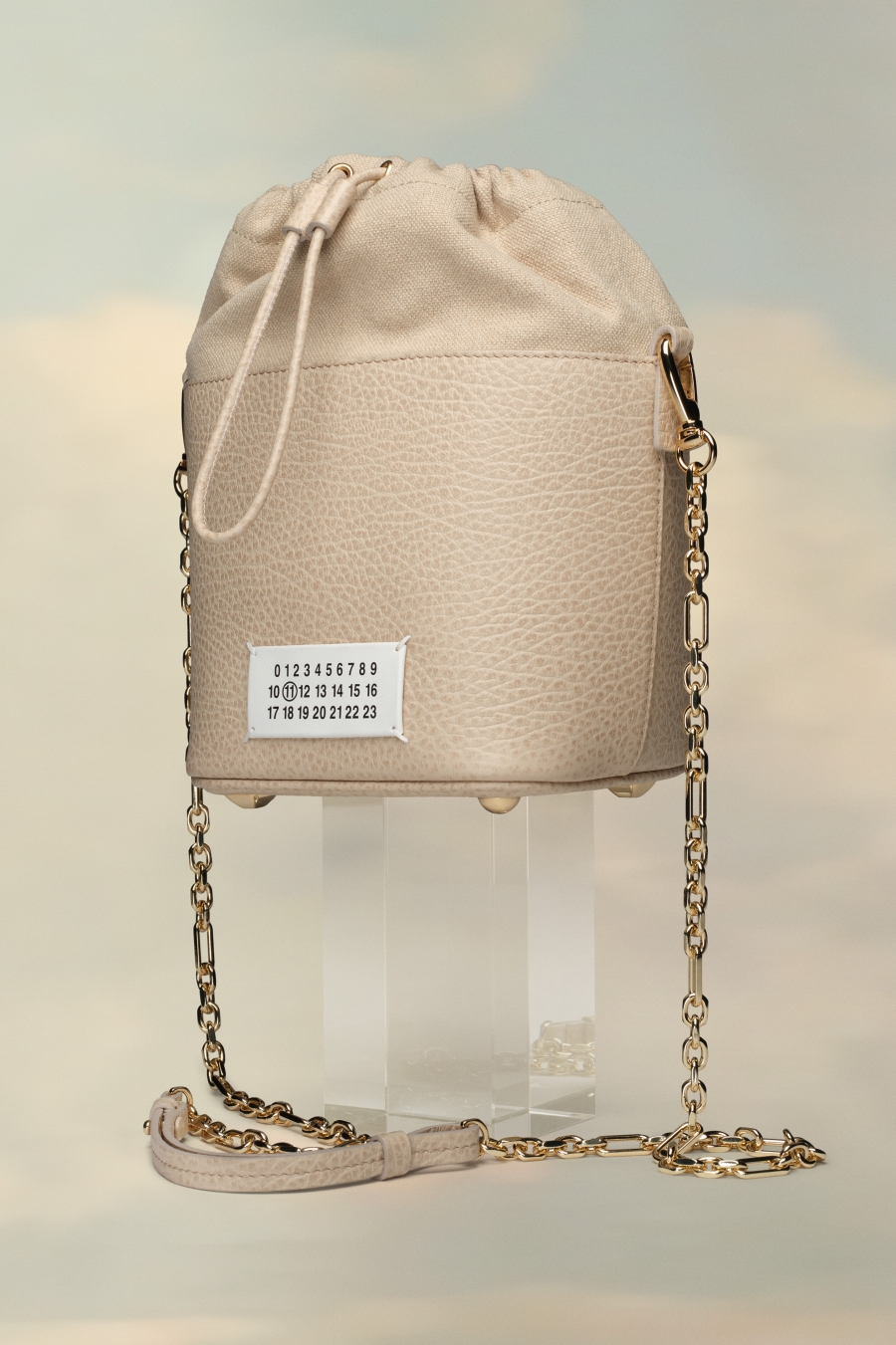 Bolsa De Hombro Maison Margiela 5ac Bucket Small Mujer Blancos | 416589ETY