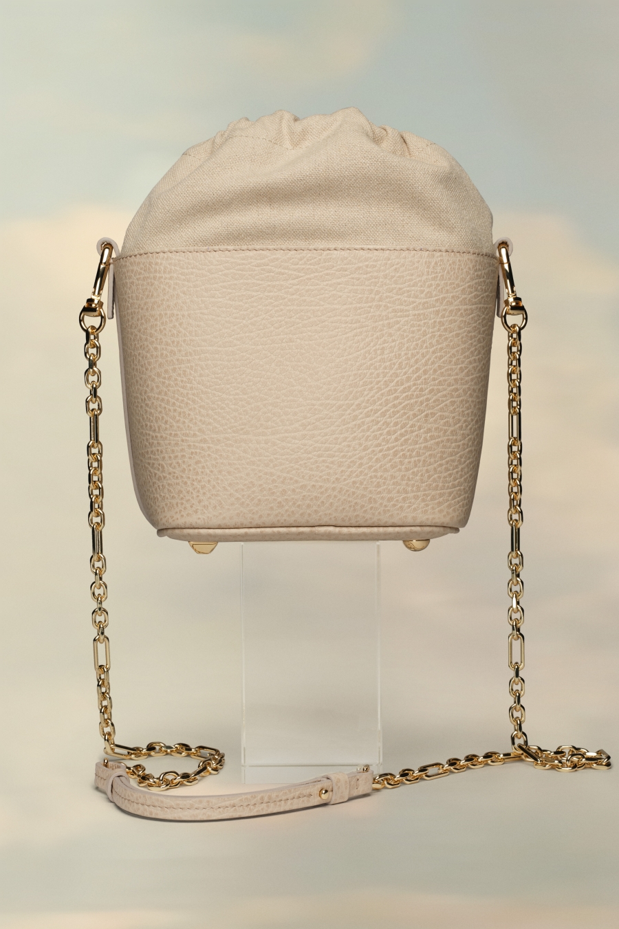 Bolsa De Hombro Maison Margiela 5ac Bucket Small Mujer Blancos | 416589ETY