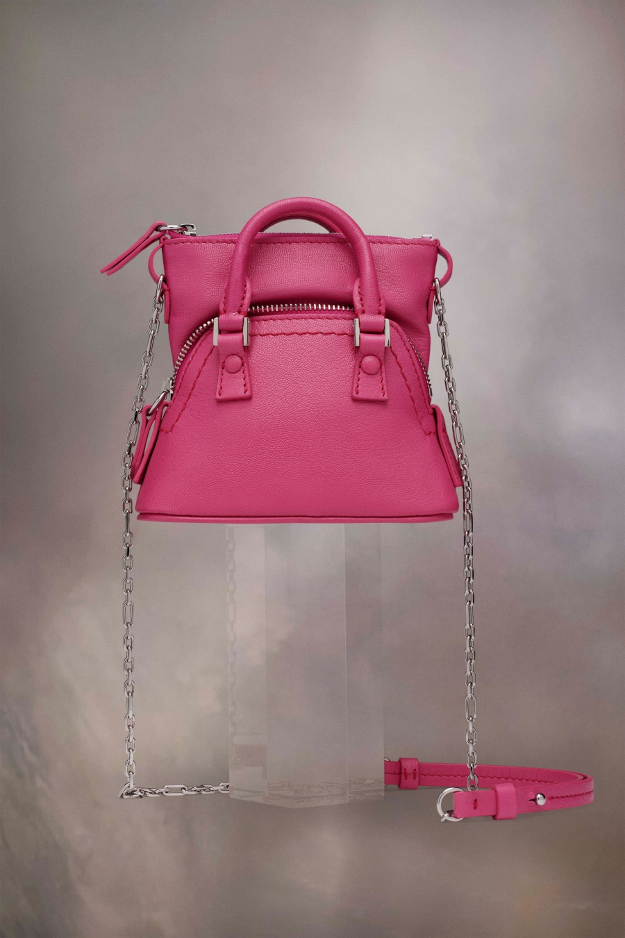 Bolsa De Hombro Maison Margiela 5ac Recicla Classique Baby Mujer Fucsia Rosas | 206483APT