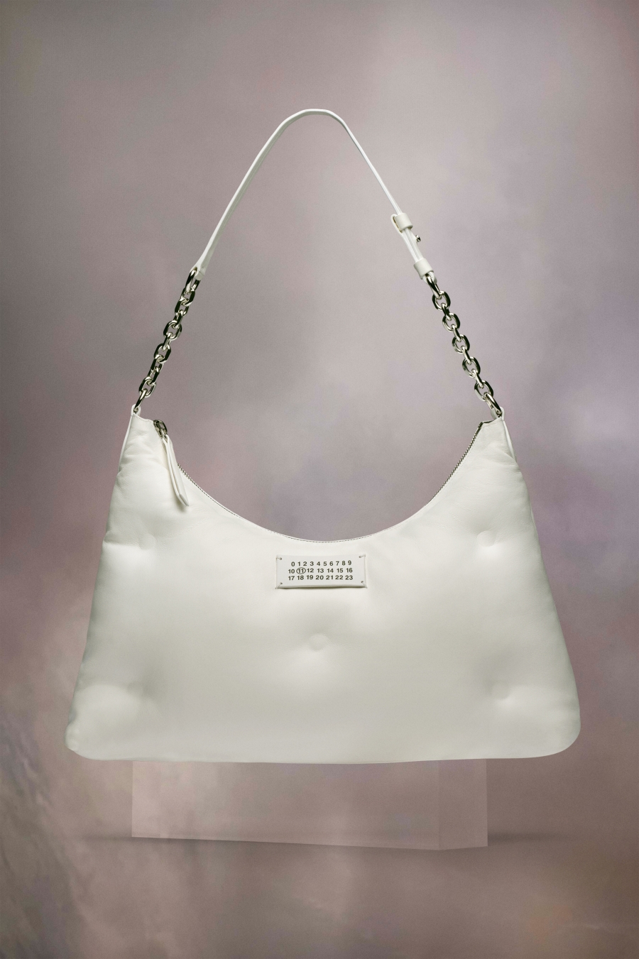 Bolsa De Hombro Maison Margiela Glam Slam Hobo Medium Mujer Blancos | 210378PGK