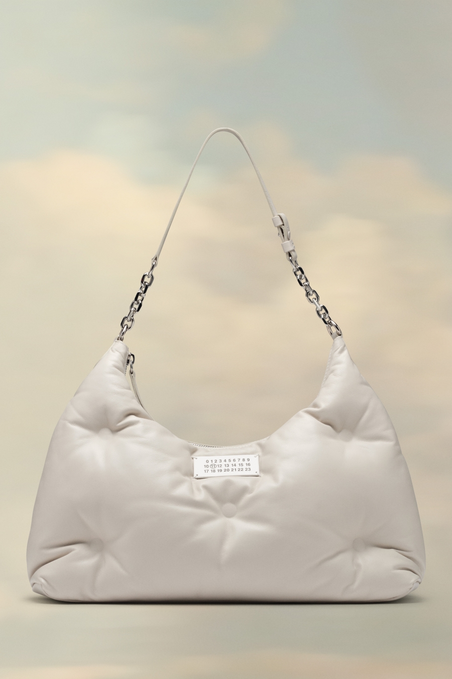 Bolsa De Hombro Maison Margiela Glam Slam Hobo Medium Mujer Blancos | 604531KGC