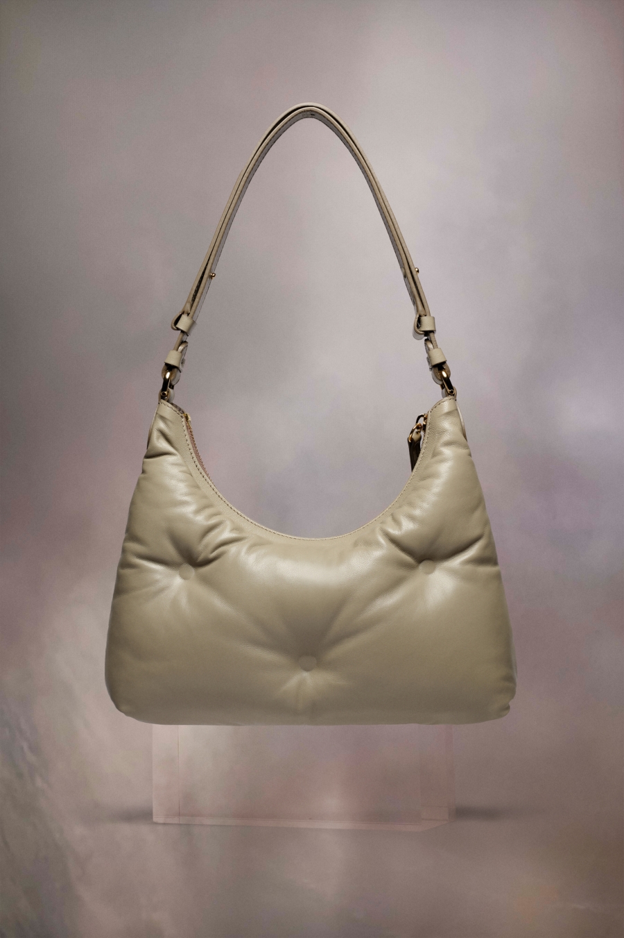 Bolsa De Hombro Maison Margiela Glam Slam Hobo Small Mujer Blancos | 645280RIA