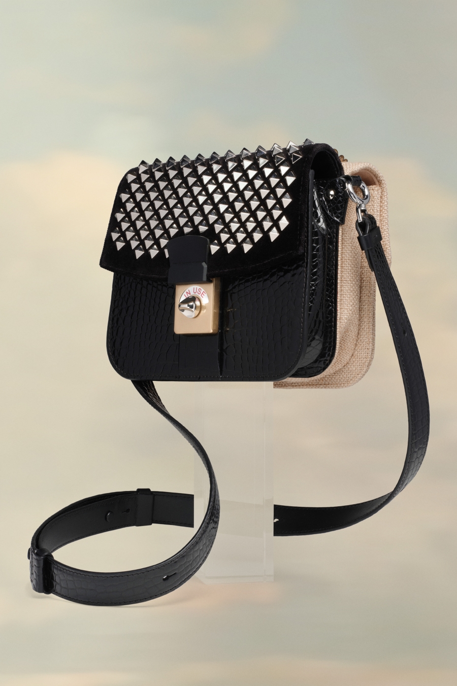 Bolsa De Hombro Maison Margiela New Lock Square Mujer Negros | 215348VYU