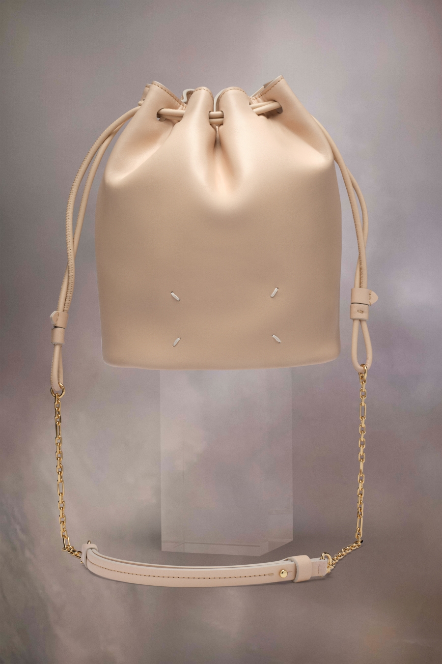 Bolsa De Hombro Maison Margiela Tabi Bucket Mujer Almond | 798516GDX