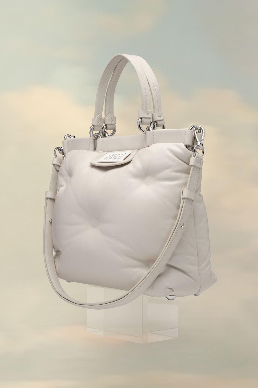 Bolsas De Mano Maison Margiela Glam Slam Shopping Small Mujer Blancos | 186275AVW