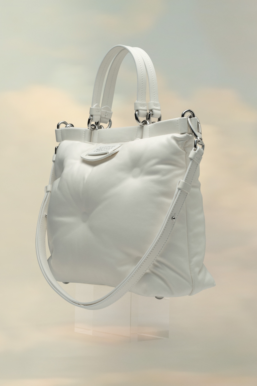 Bolsas De Mano Maison Margiela Glam Slam Shopping Small Mujer Blancos | 905281FJO