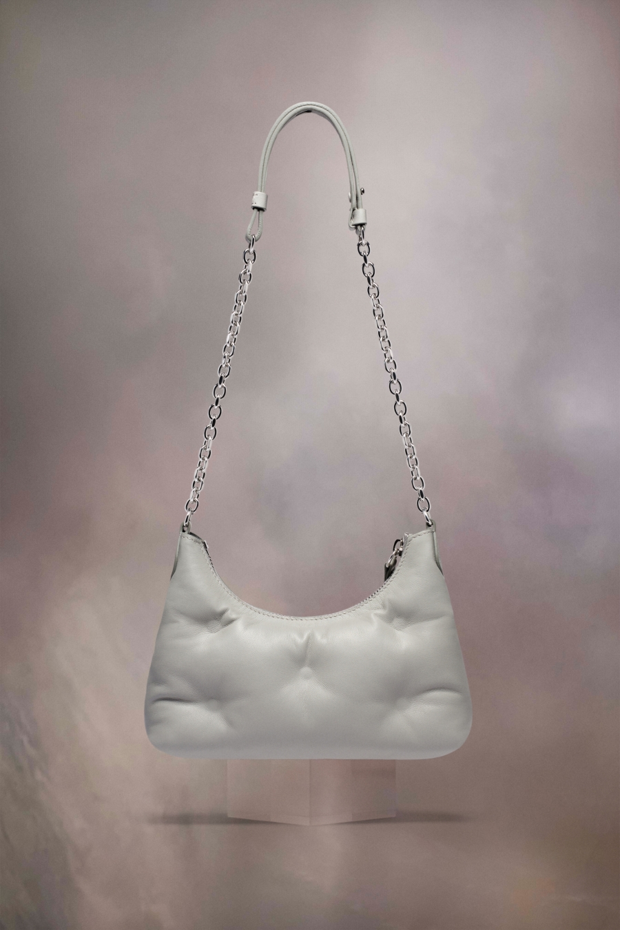 Bolsos Cruzados Maison Margiela Glam Slam Hobo Micro Mujer Blancos | 069135HQL