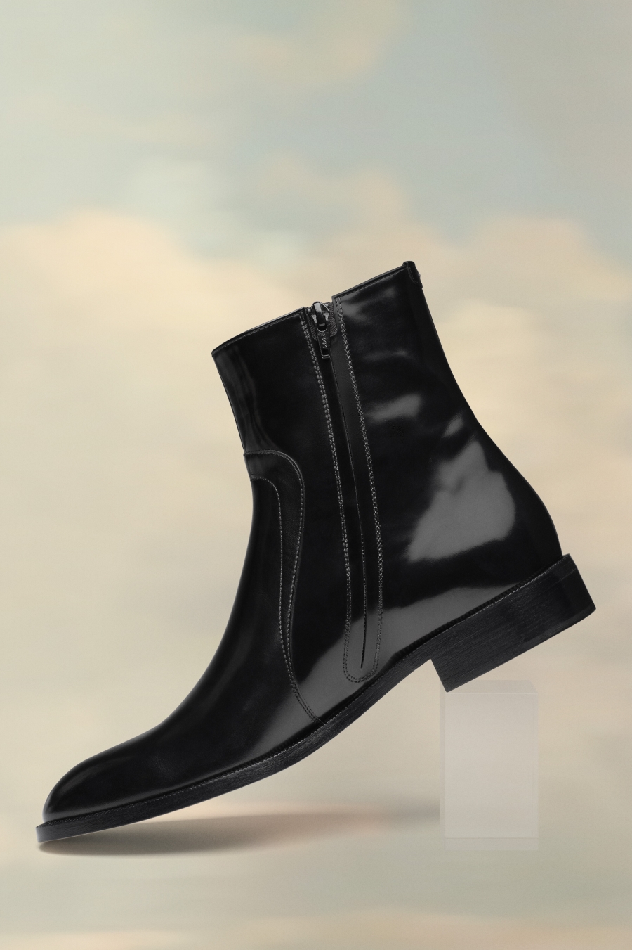 Botas Maison Margiela Brushed Cuero Hombre Negros | 416928FTA