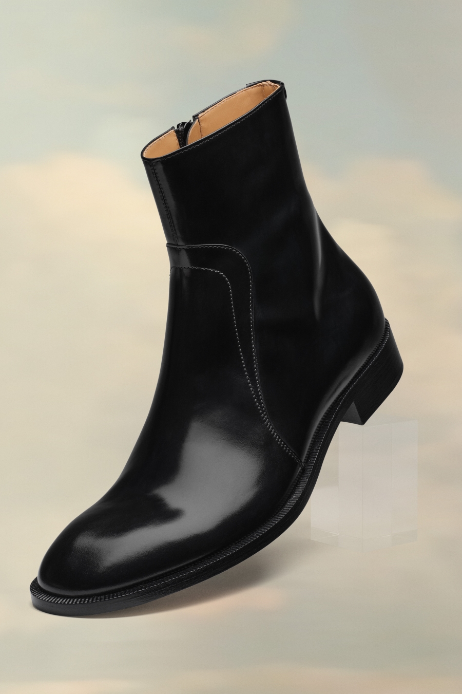 Botas Maison Margiela Brushed Cuero Hombre Negros | 416928FTA