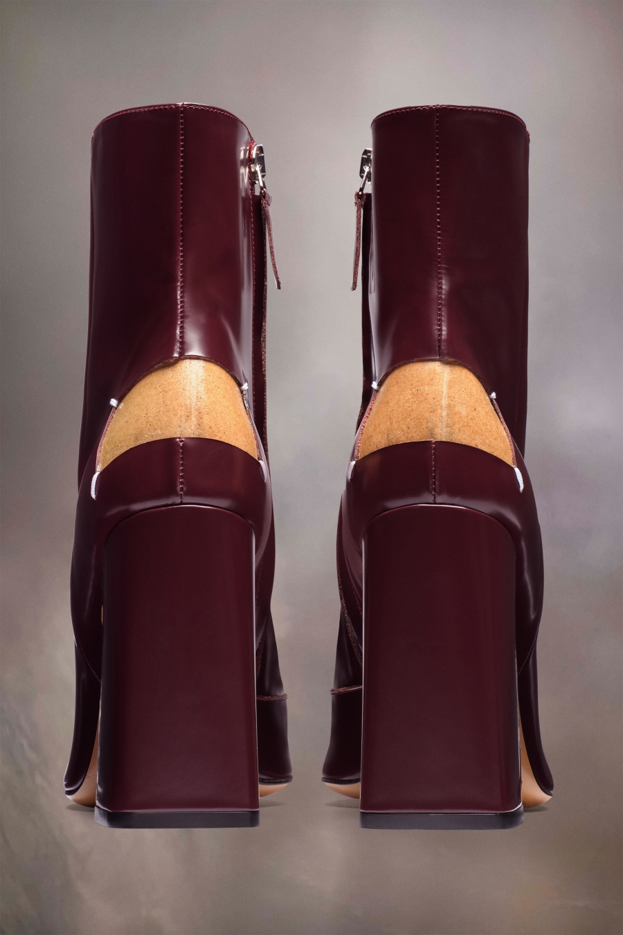 Botas Maison Margiela Four Stitches Décortiqué Mujer Vino | 980614TDV