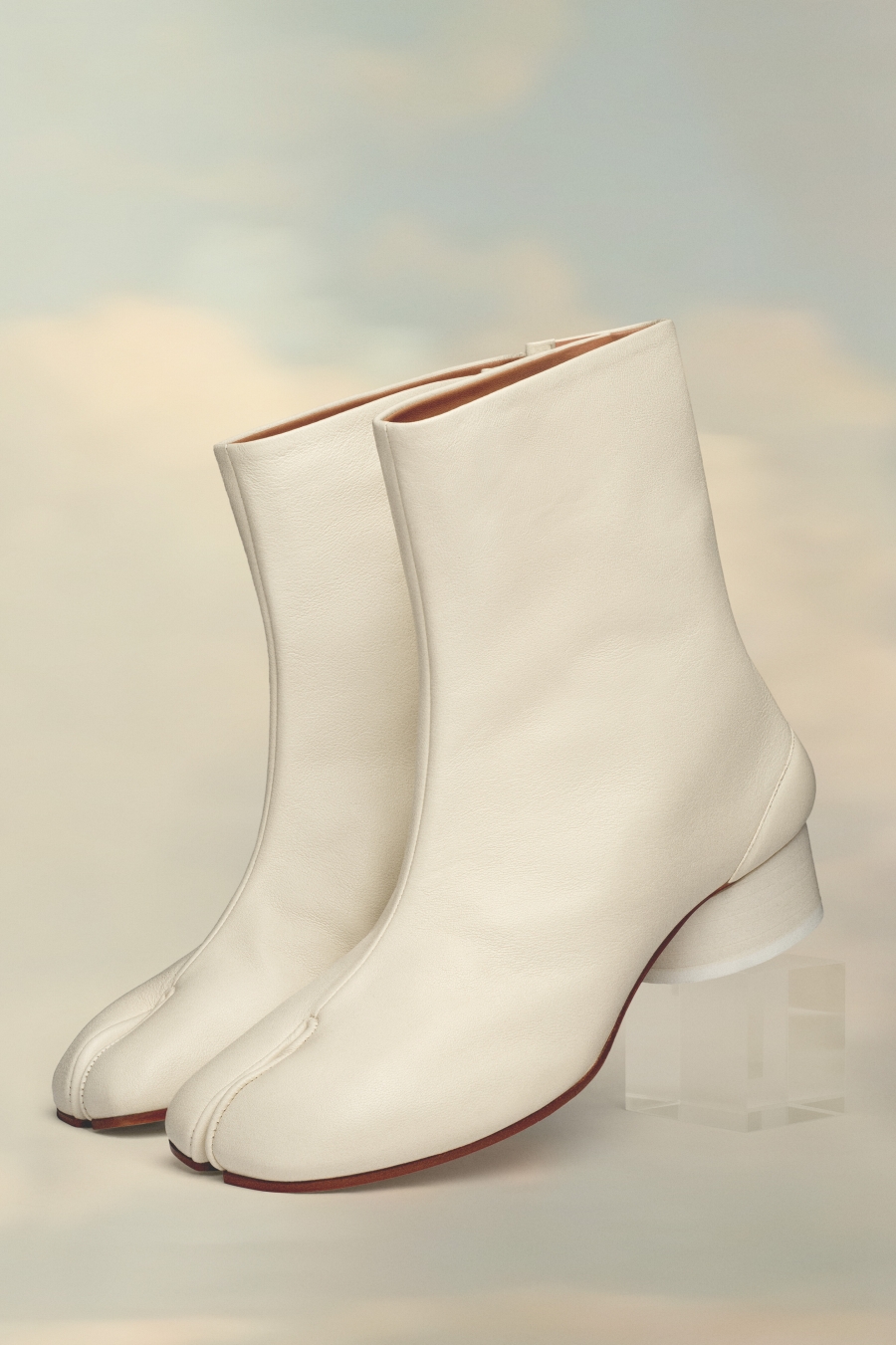 Botines Maison Margiela Tabi Mujer Blancos | 453910SMC