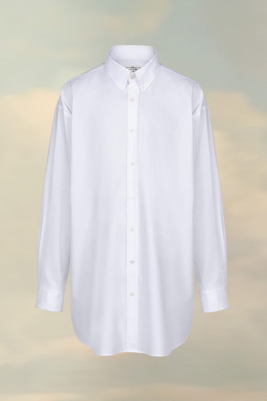 Camisas Maison Margiela Organic Algodon Oxford Shirt Hombre Blancos | 420836LUF