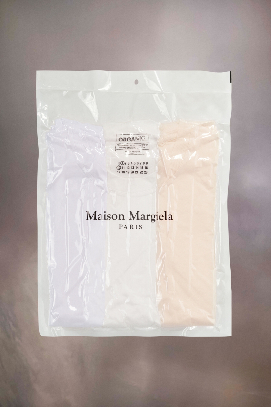 Camiseta Maison Margiela 3-pack Organic Jersey T-shirts Hombre Blancos | 391846QKN