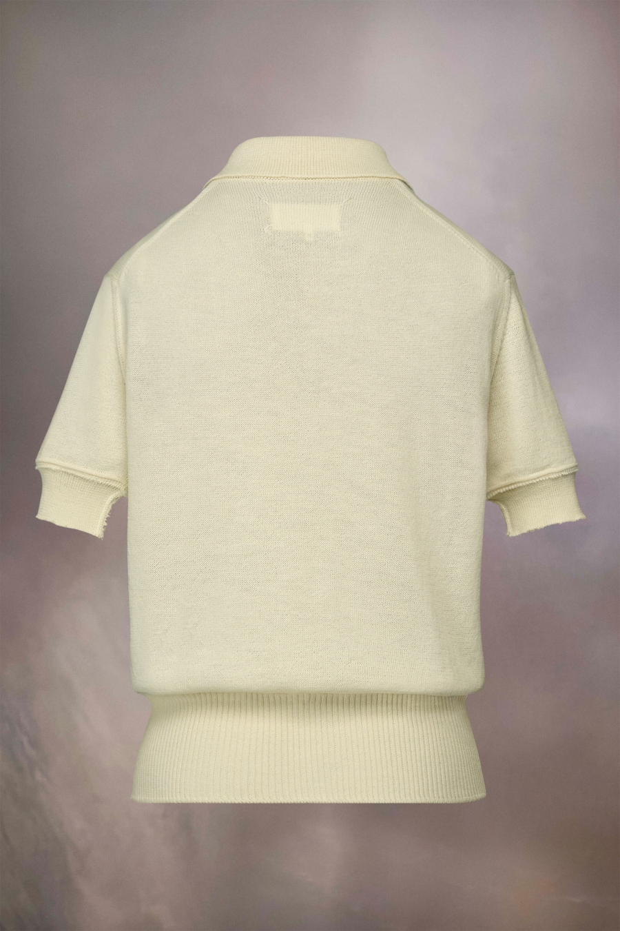 Camiseta Maison Margiela Knit Polo Shirt Hombre Blancos | 045891MUD