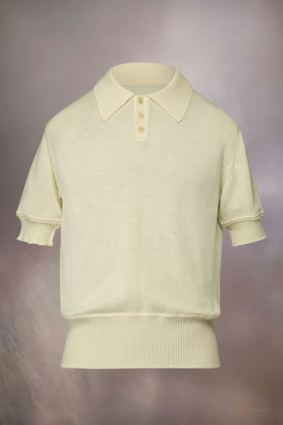 Camiseta Maison Margiela Knit Polo Shirt Hombre Blancos | 045891MUD