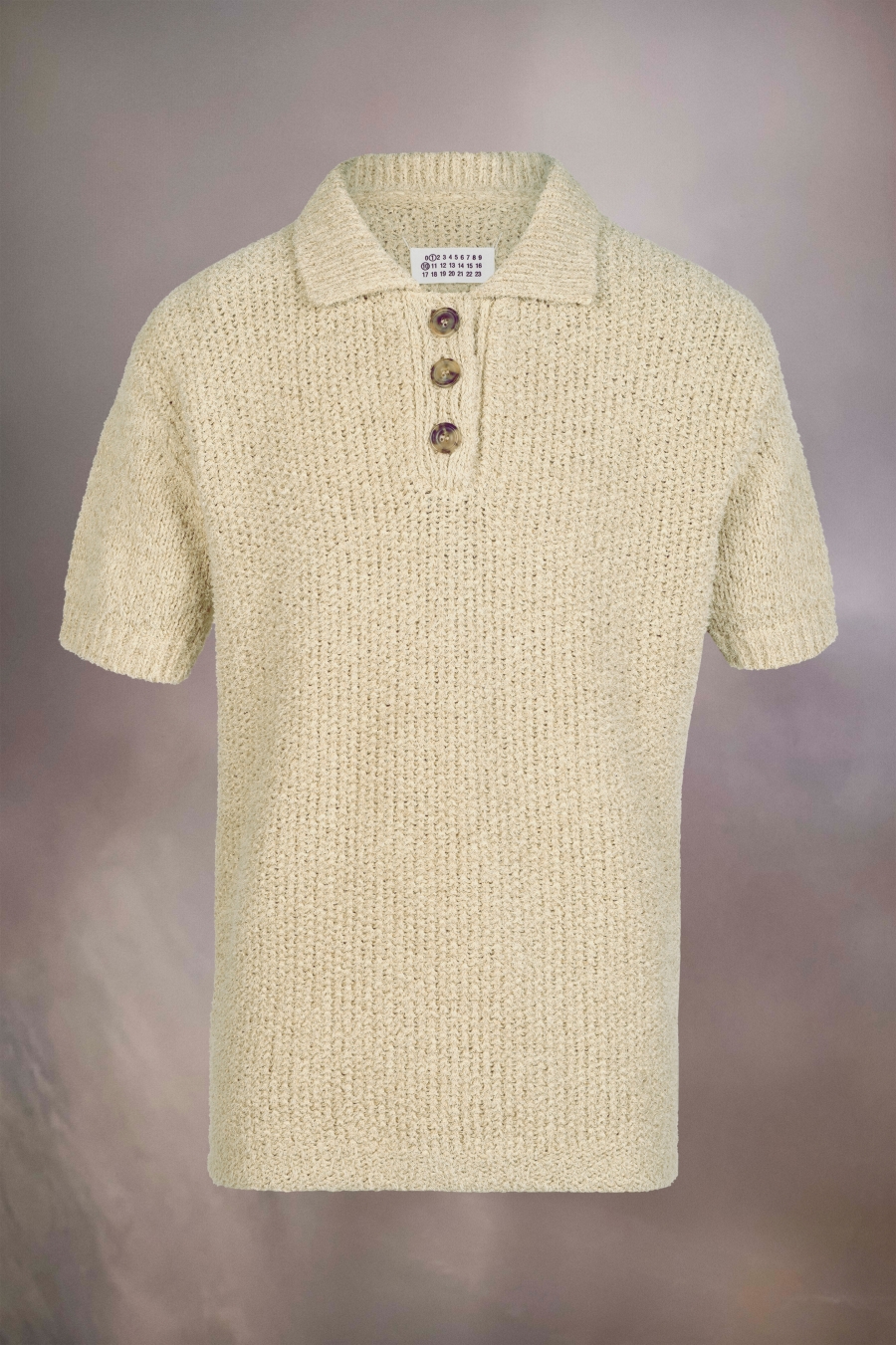 Camiseta Maison Margiela Knit Polo Shirt Hombre Blancos | 589473NKO