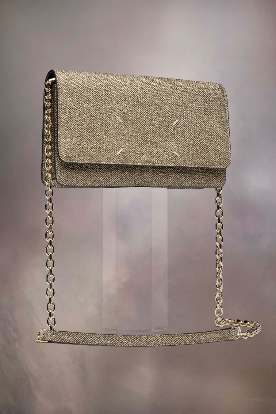 Carteras Maison Margiela Chain Cuero Hombre Dorados Claro | 375180WMK