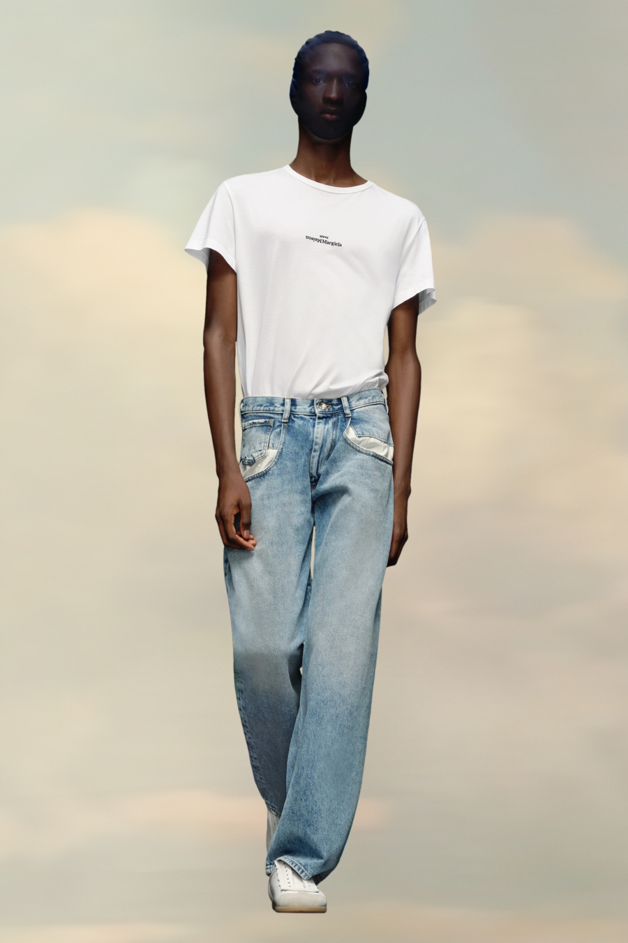 Jeans Maison Margiela Directo With Contrasted Pockets Mujer Azules | 513974UDA