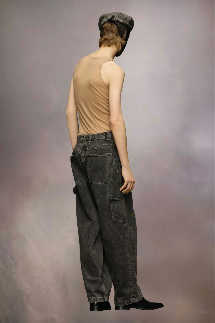 Jeans Maison Margiela Paint Mujer Negros | 520843IAD