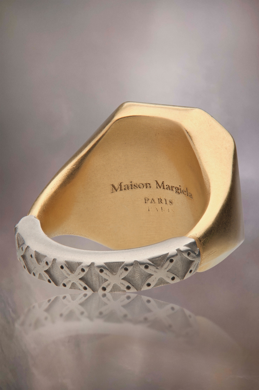 Joyería Maison Margiela Chevalier Ring Hombre Palladium | 713205FXT