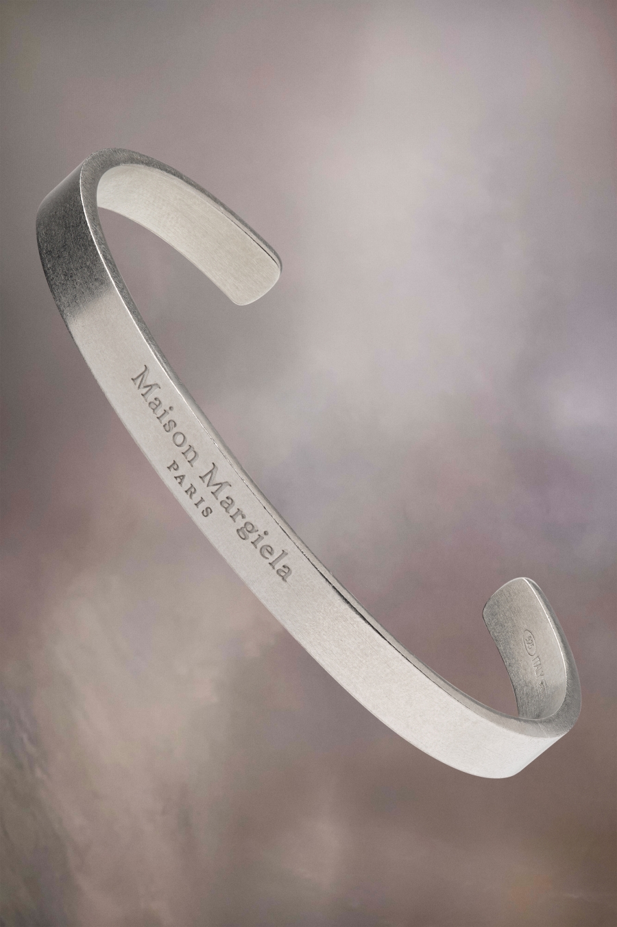 Joyería Maison Margiela Logo Cuff Hombre Palladium | 182749BVP