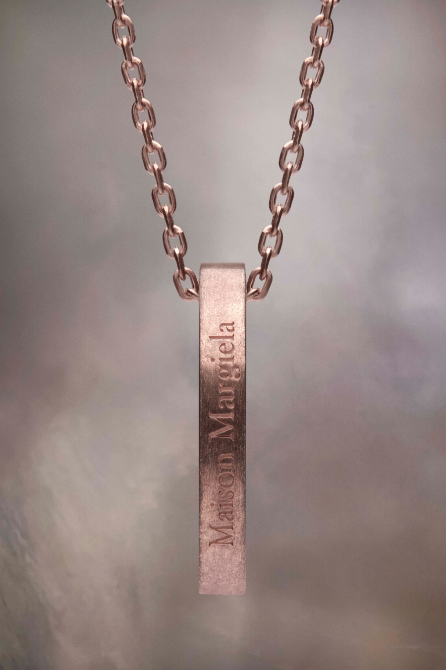 Joyería Maison Margiela Logo Ring Necklace Mujer Palladium | 145068DVN