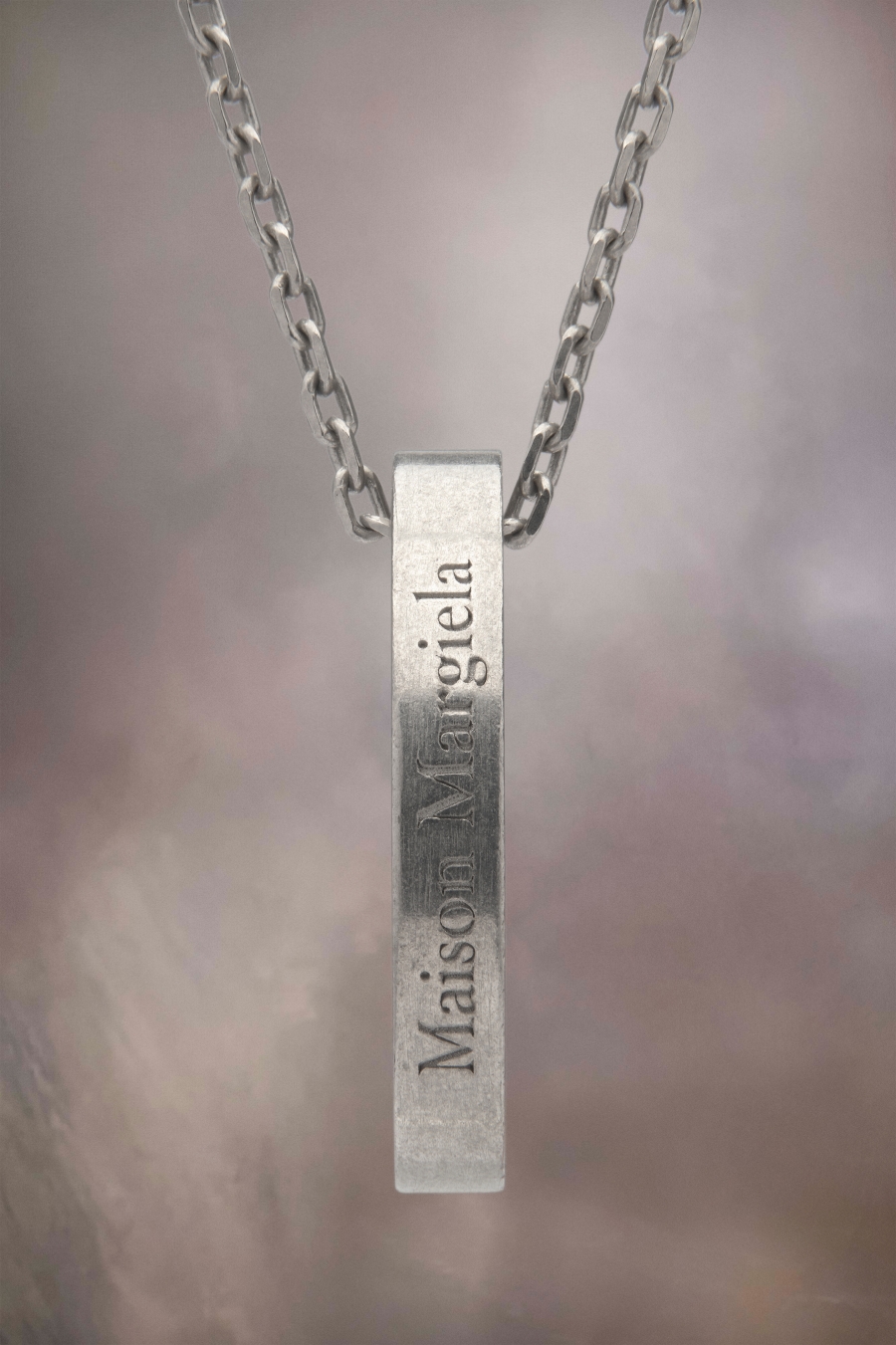 Joyería Maison Margiela Logo Ring Necklace Mujer Palladium | 584230KFM