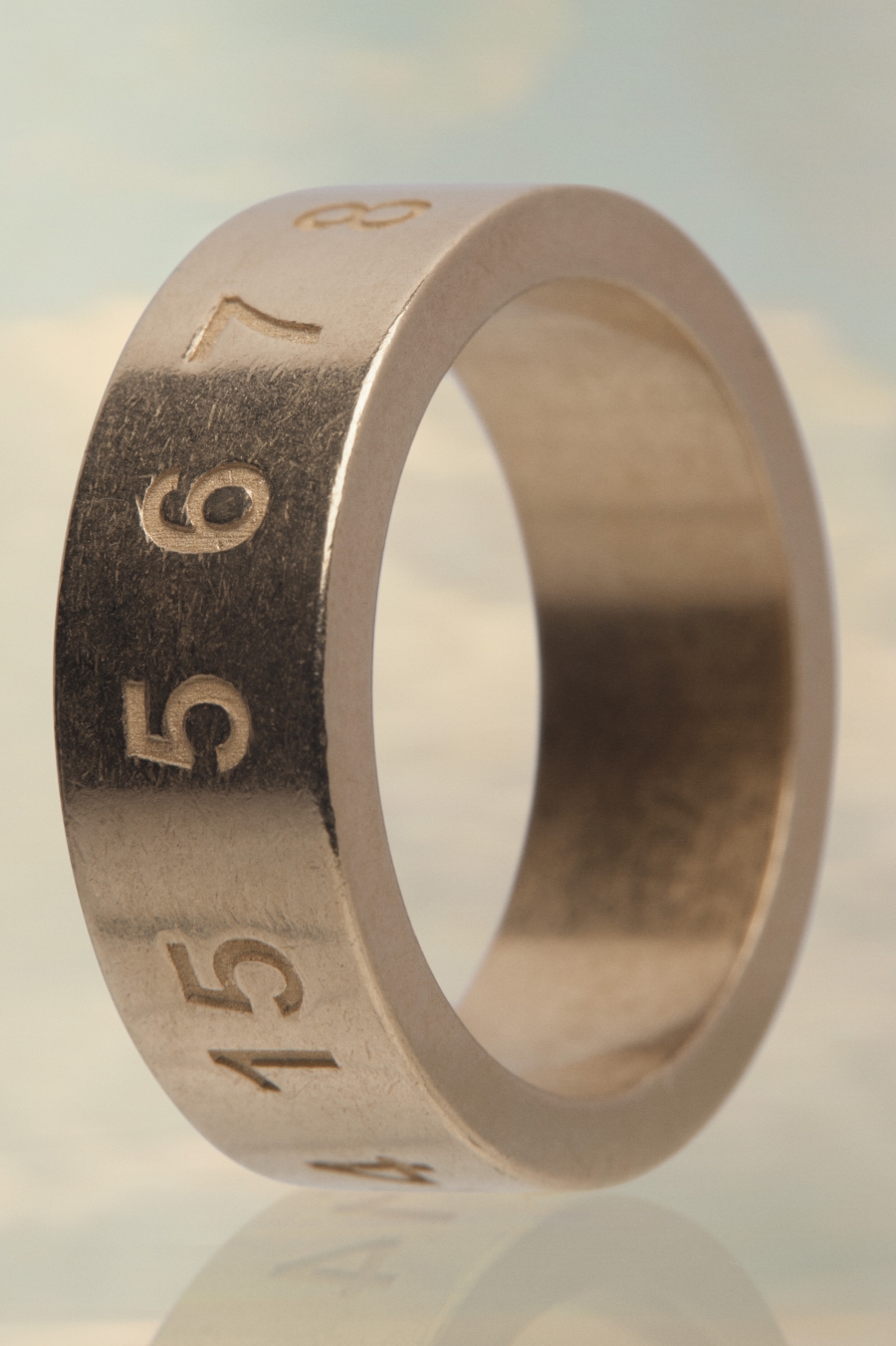 Joyería Maison Margiela Numerical Ring Hombre Amarillos | 096873GLW