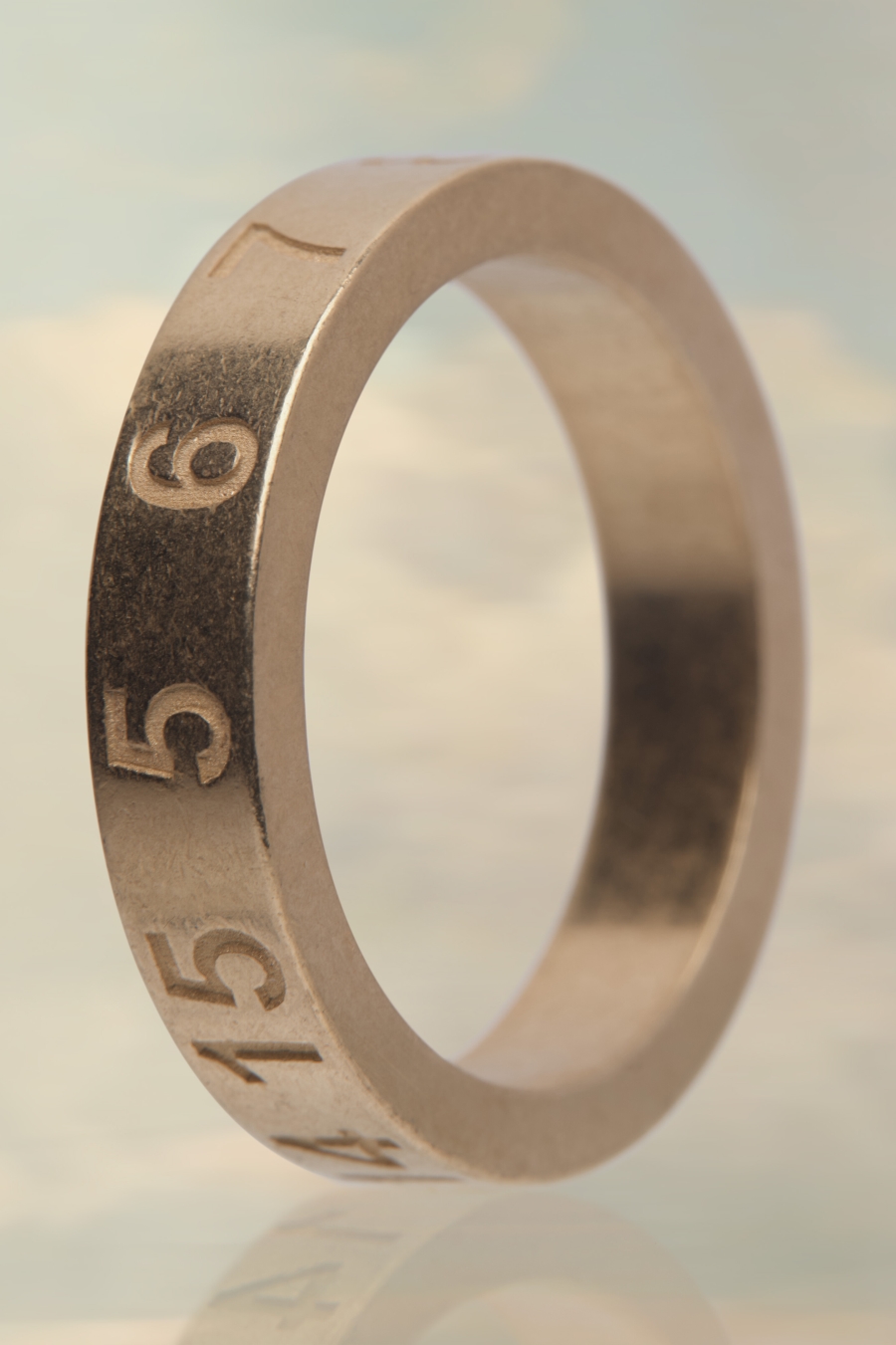 Joyería Maison Margiela Numerical Ring Hombre Amarillos | 250439SGI