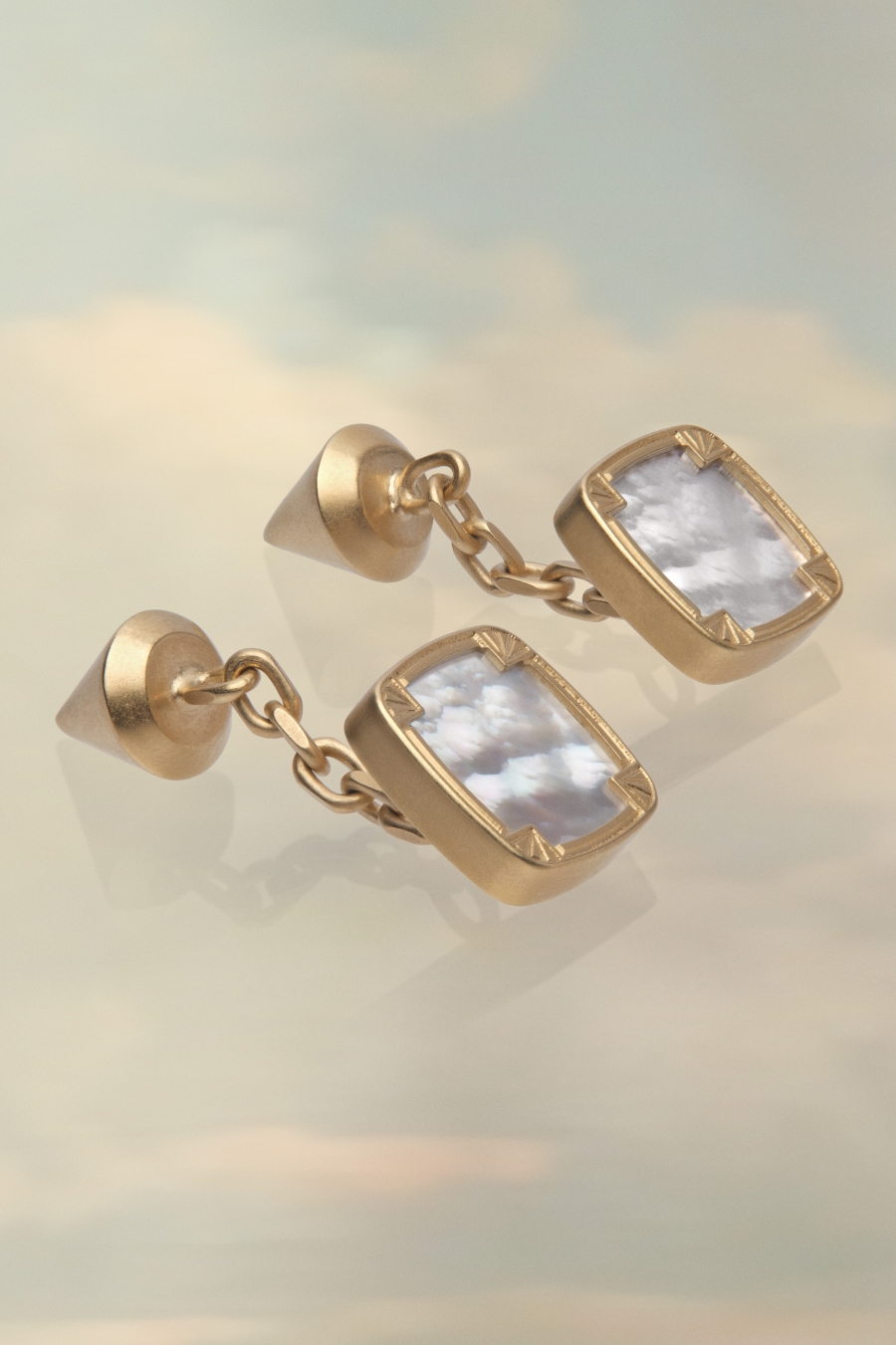 Joyería Maison Margiela Pearl Square Cufflinks Hombre Plateados | 436709HQR