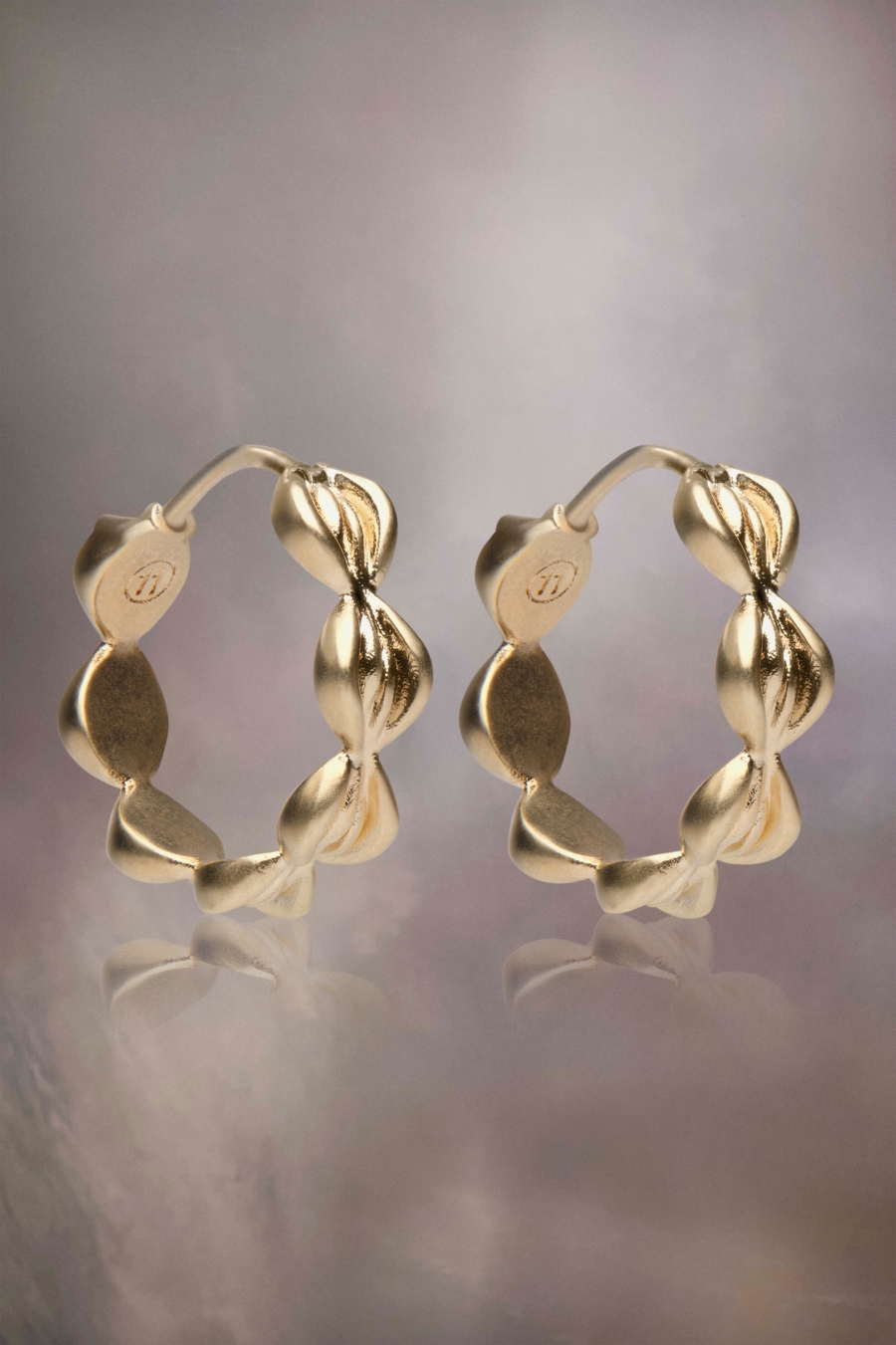 Joyería Maison Margiela Timeless Hoop Earrings Hombre Amarillos | 267815VYM