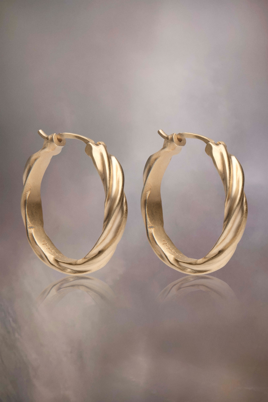 Joyería Maison Margiela Timeless Hoop Earrings Mujer Amarillos | 915607RTB