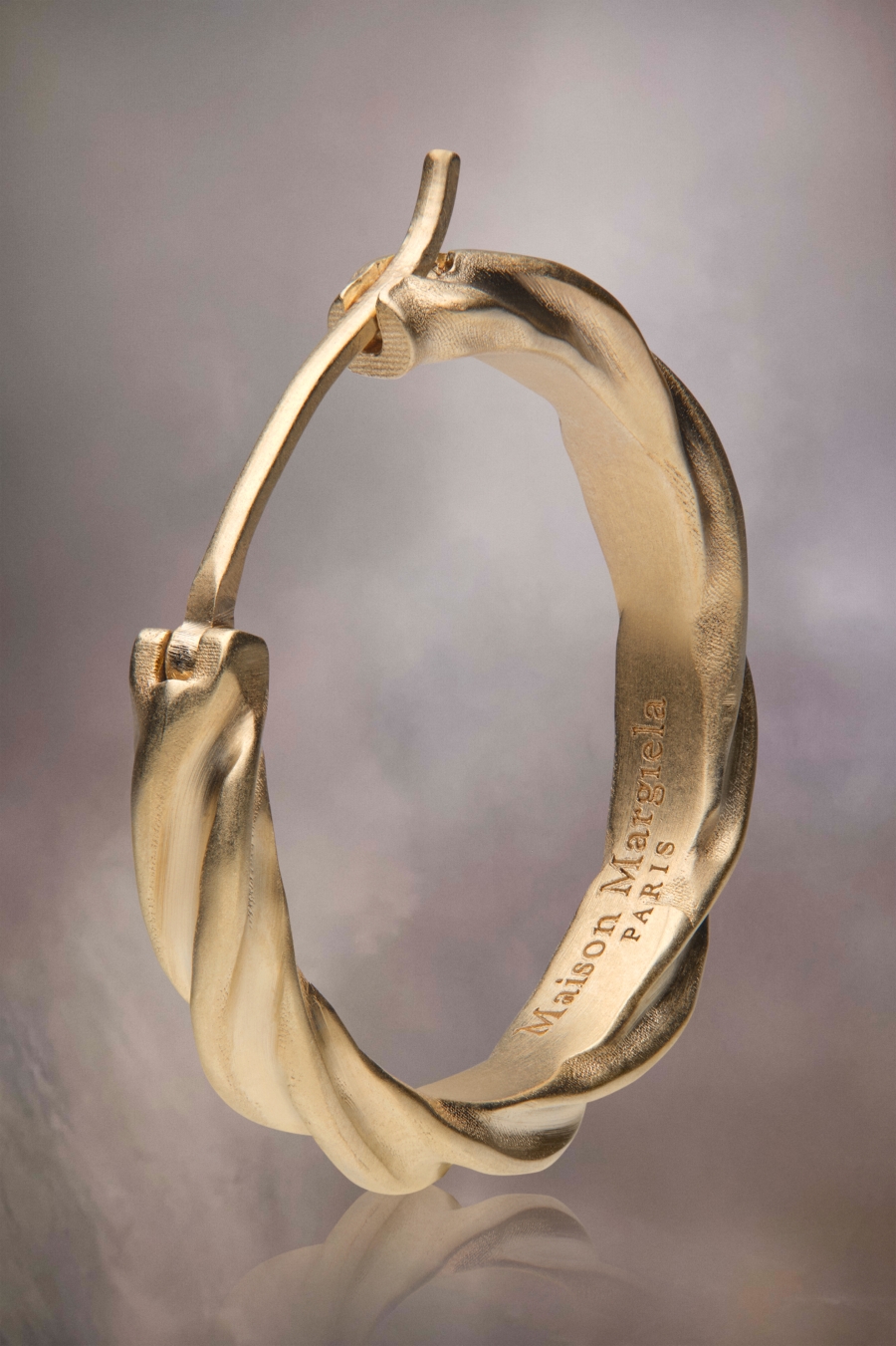 Joyería Maison Margiela Timeless Hoop Earrings Mujer Amarillos | 915607RTB