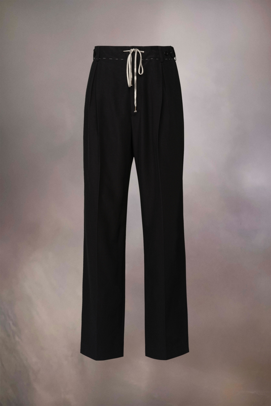 Pantalones Maison Margiela Algodon Moiré Mujer Negros | 106827SMX