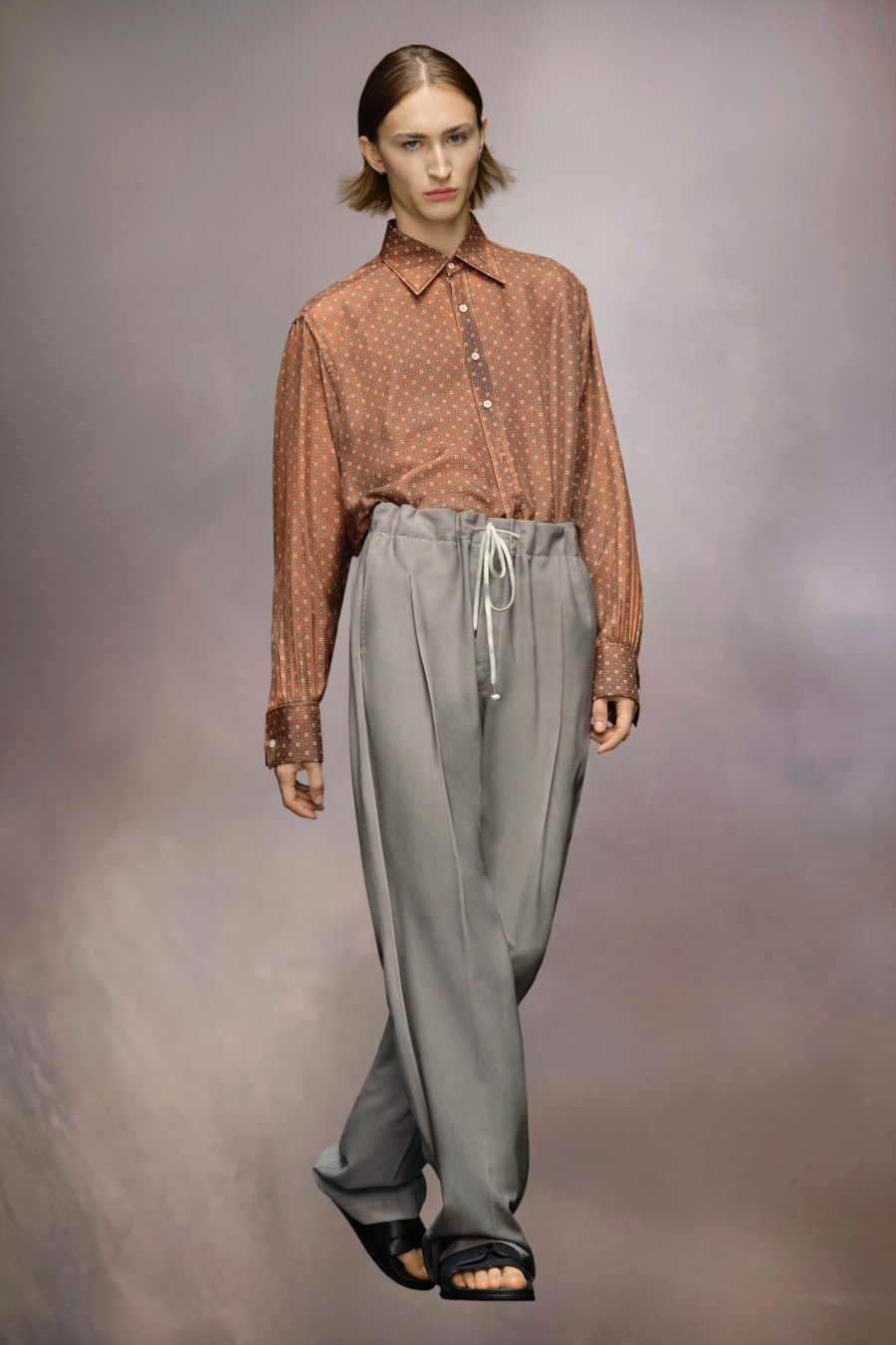 Pantalones Maison Margiela Lana Hombre Grises | 071935QFN