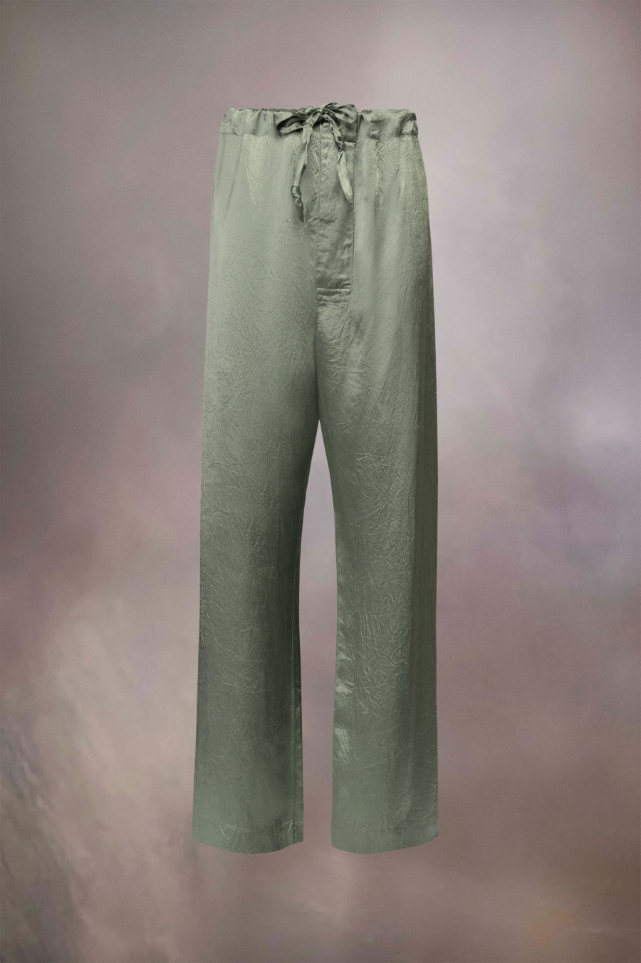 Pantalones Maison Margiela Satin Hombre Verde Oliva | 752830MZB