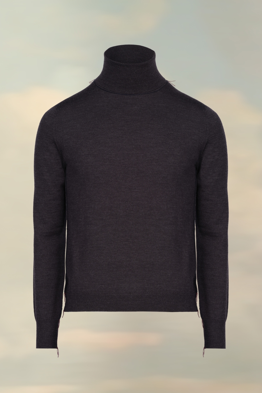 Prendas De Punto Maison Margiela Trabajo-in-progress High-neck Hombre Ecru | 167395BRI