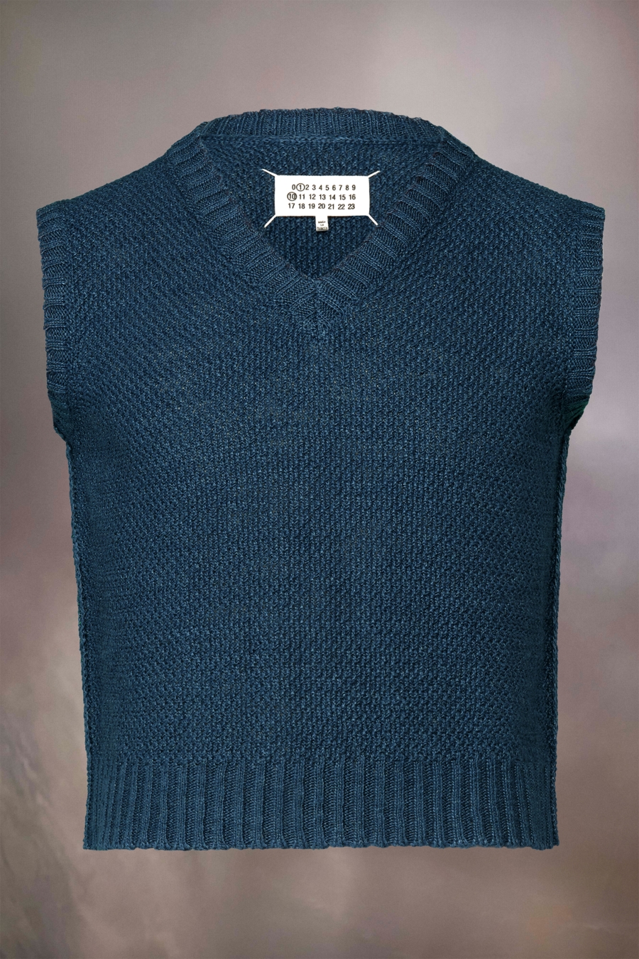 Sudaderas Maison Margiela Hemp Basket Weave Knit Sin Manga Mujer Azules | 752089DOB