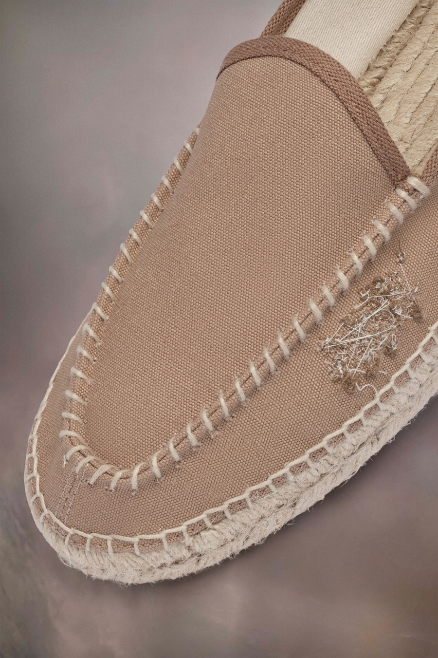 Tenis Planos Maison Margiela Embroidered Espadrilles Hombre Chamois | 153976XWI