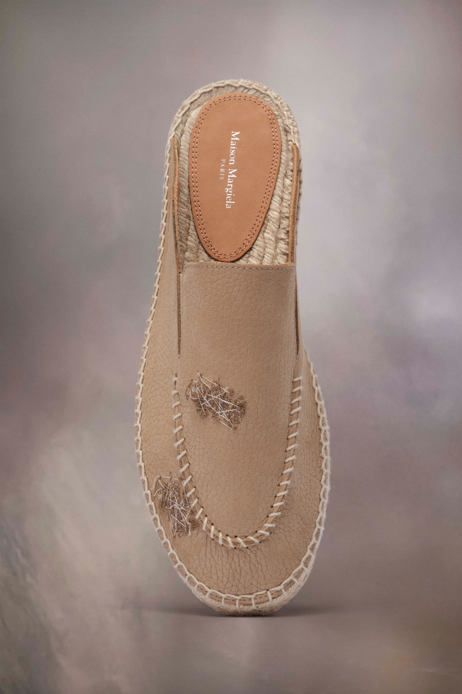 Tenis Planos Maison Margiela Embroidered Alpargata Mules Mujer Hazelnut | 642713WDG