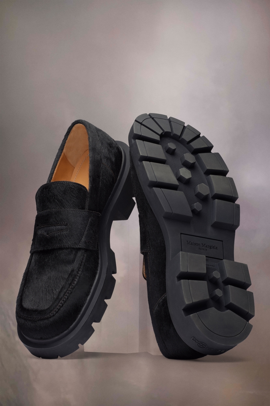 Tenis Planos Maison Margiela Ivy Loafers Hombre Negros | 578406UHJ