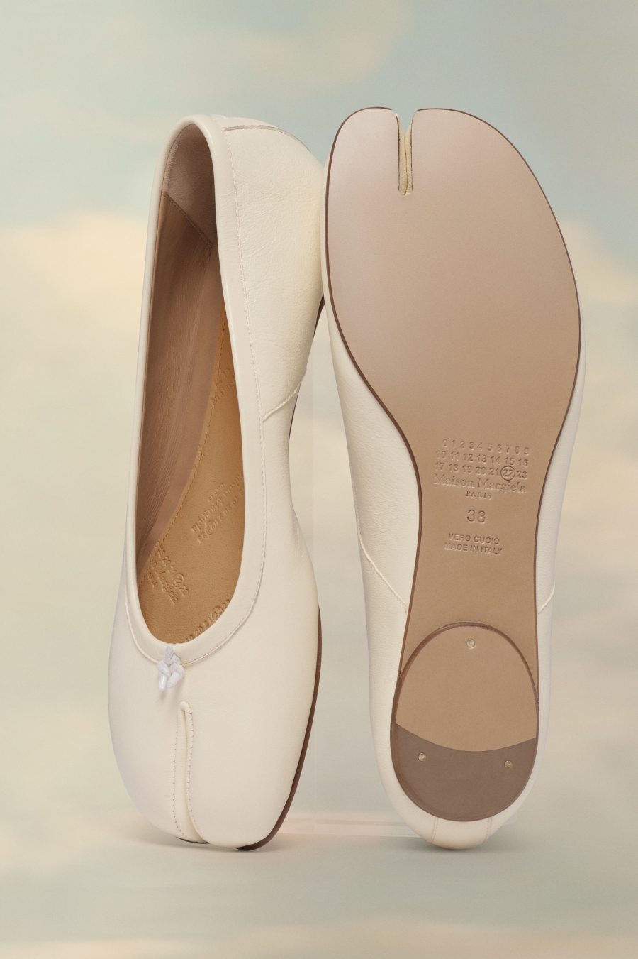 Tenis Planos Maison Margiela Tabi Ballerinas Mujer Blancos | 165489OFM