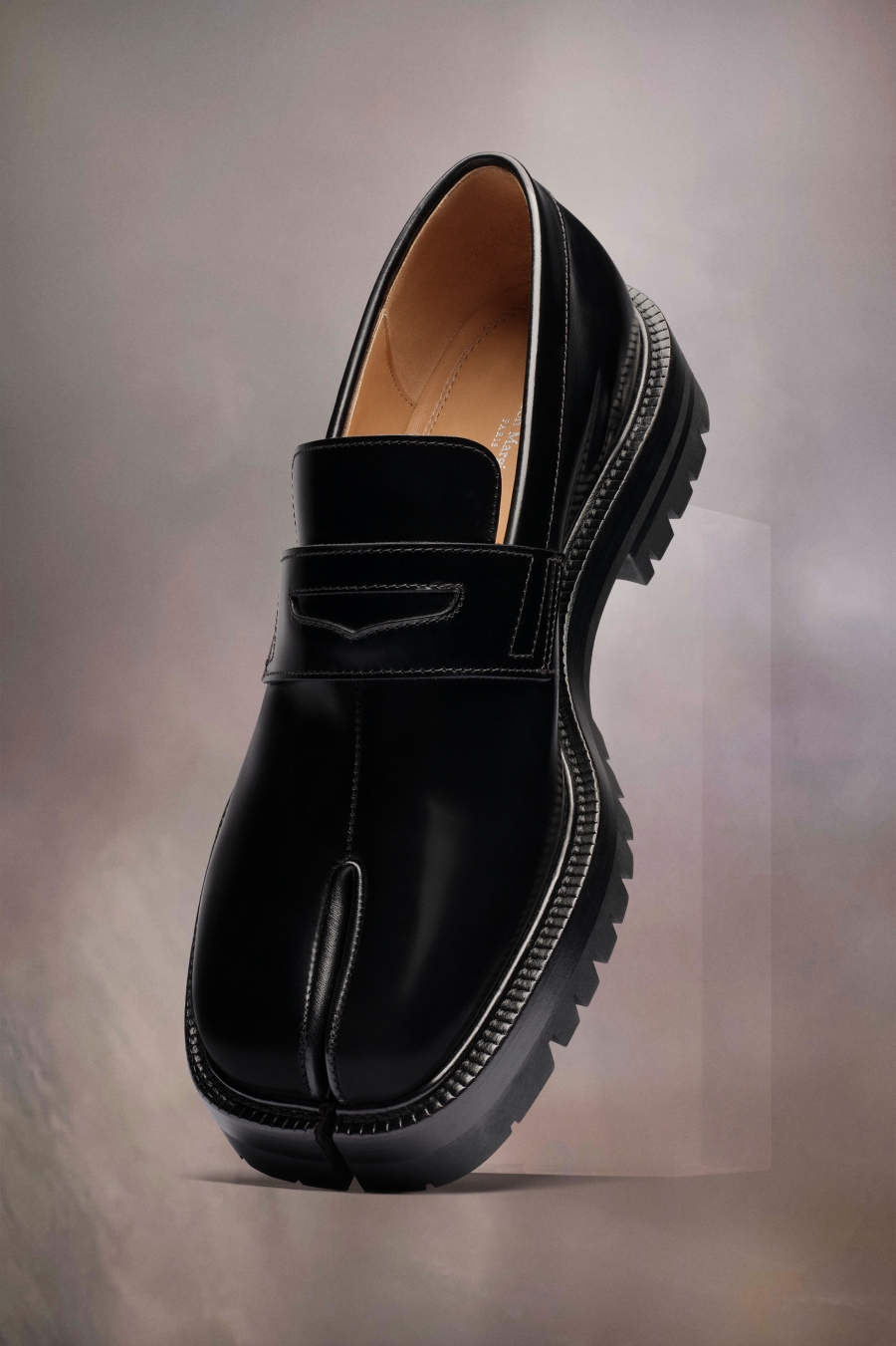 Tenis Planos Maison Margiela Tabi Loafers Mujer Negros | 160523JPY