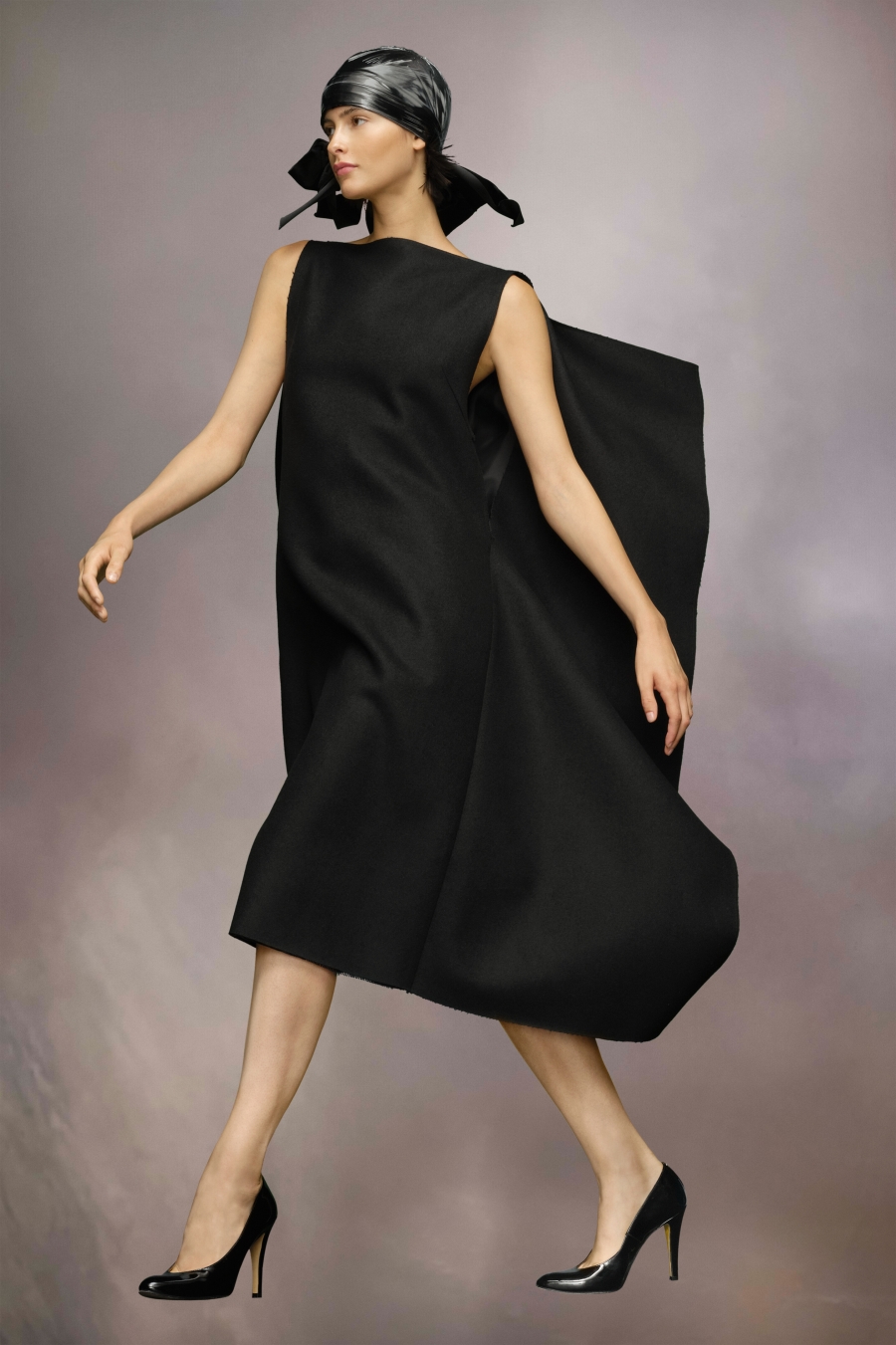 Vestido Maison Margiela Cape Mujer Negros | 683574LAR